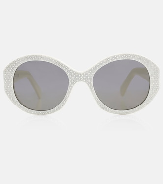 Bold 3 Dots embellished round sunglasses | Celine Eyewear