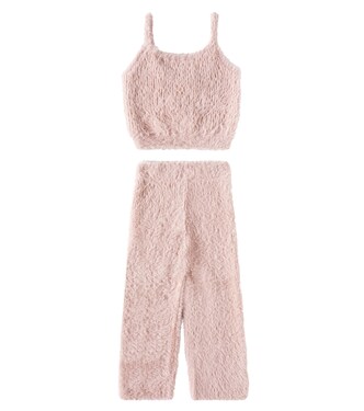 Fuzzy knitted top and pants set | Rylee + Cru