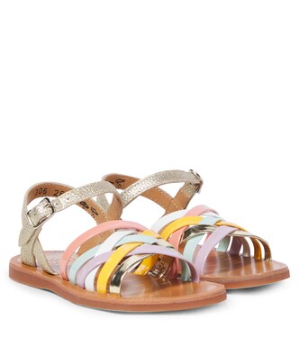 Sandalen Plagette Lux aus Leder | Pom d'Api