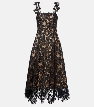Lace guipure cocktail dress | Oscar de la Renta