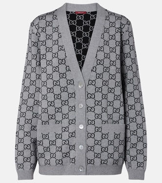 Cardigan GG aus einem Wollgemisch | Gucci