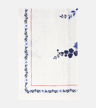 Large floral linen tablecloth | La DoubleJ