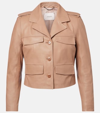 Sleek Statement cropped leather jacket | Dorothee Schumacher