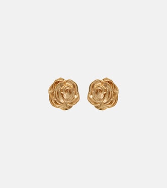 Rose gold-plated earrings | Magda Butrym