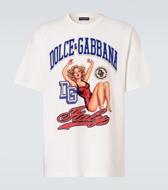 Printed cotton jersey T-shirt | Dolce&Gabbana
