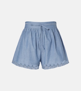 Elowen lace-trimmed cotton shorts | Ulla Johnson
