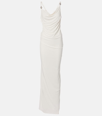 Draped open-back jersey maxi dress | Coperni