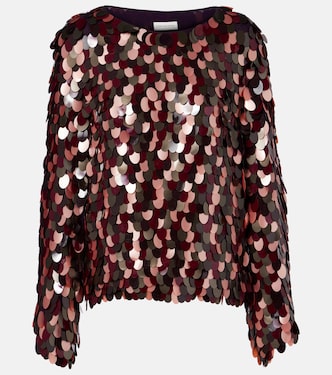 Sequined top | Dries Van Noten