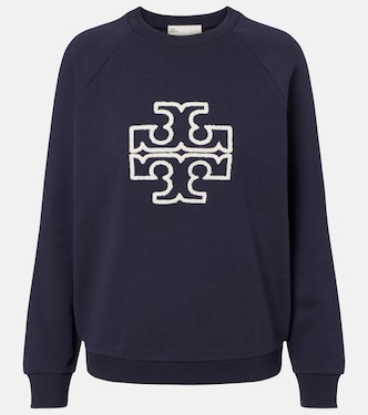 Logo cotton jersey sweatshirt | Tory Burch