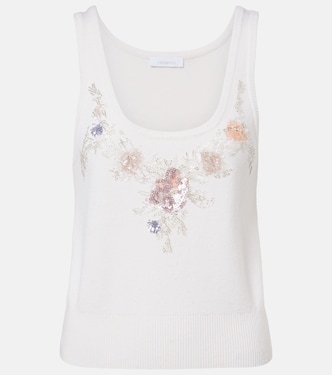 Sequined wool and cashmere top | Rabanne