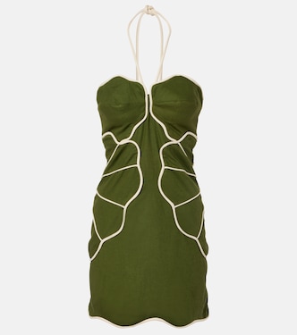 Linen-blend minidress | Farm Rio