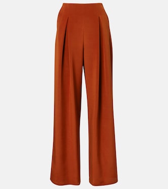 Palude silk-blend crêpe wide-leg pants | Max Mara