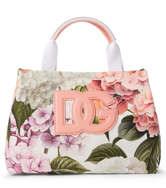 DG floral canvas tote bag | Dolce&Gabbana Kids