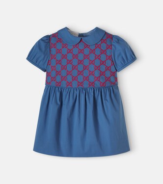 Baby cotton-blend dress | Gucci Kids