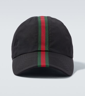 Web Stripe canvas baseball cap | Gucci