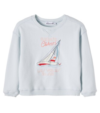 Erol embroidered cotton fleece sweatshirt | Bonpoint