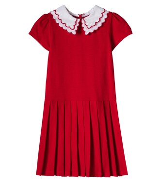 Pleated cotton dress | Patachou