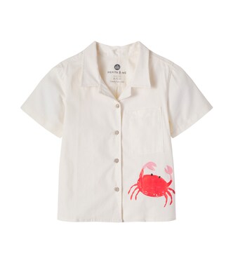 Printed cotton bowling shirt | Pepita&Me