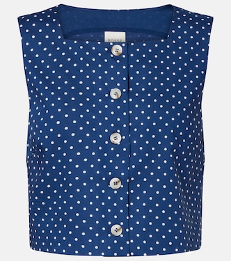 Rio polka-dot cropped top | Posse