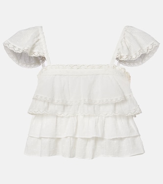Anya ruffled cotton top | Poupette St Barth
