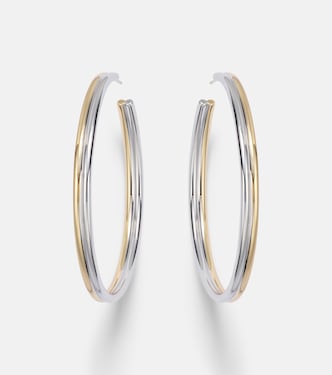 Thread 10kt gold-plated hoop earrings | Jennifer Fisher