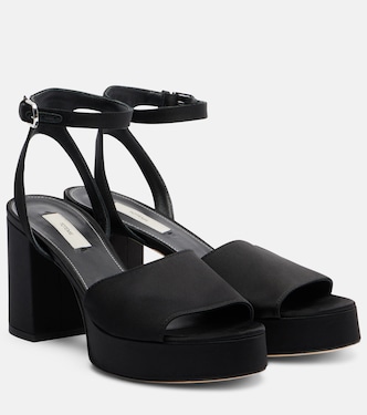 Plateausandalen aus Satin | Toteme