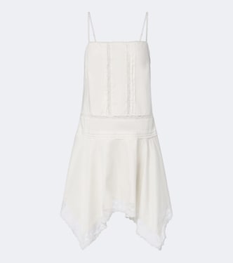 Corinna embroidered cotton voile minidress | Staud