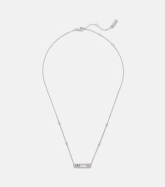 Baby Move 18kt white gold necklace with diamonds | Messika