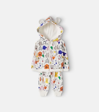 Baby Bedrucktes Set aus Hoodie und Hose | Fábula
