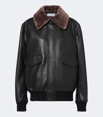 Lederjacke Grant mit Shearling | Gabriela Hearst