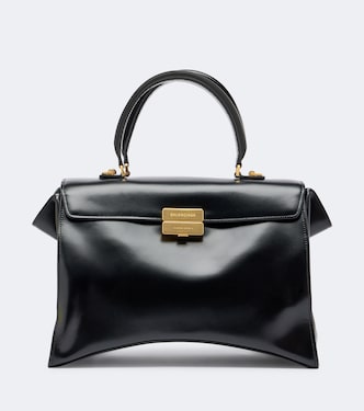 Hourglass Avenue Medium leather top-handle bag | Balenciaga