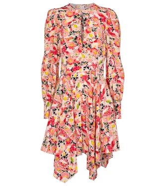 Robe Felicity en crêpe de soie à fleurs | Stella McCartney