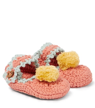 Bebé - slippers Rosette de croché | Louise Misha