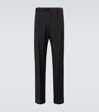 Mohair and wool logo pants | Prada