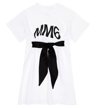 Logo cotton dress | MM6 Maison Margiela Kids