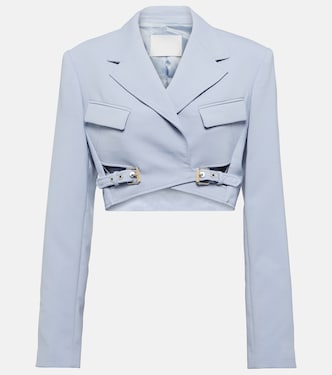 Cropped wool-blend blazer | Dion Lee