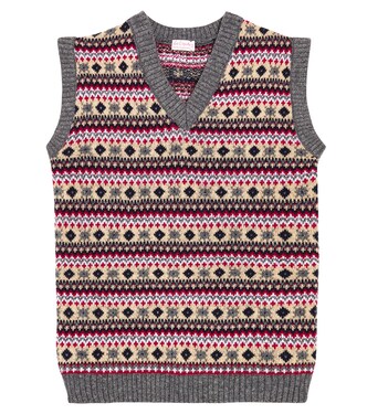Cacia Fair Isle wool-blend sweater vest | La Coqueta