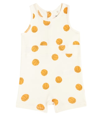 Baby Basketball cotton playsuit | Mini Rodini