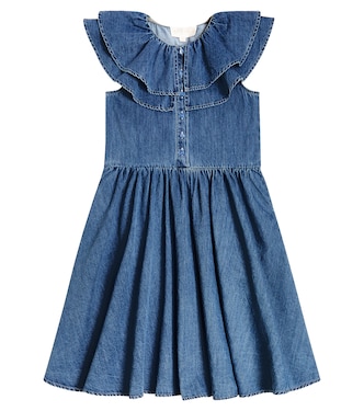 Cotton chambray dress | Petite Amalie  