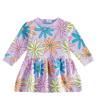 Baby floral cotton jersey sweatshirt dress | Stella McCartney Kids