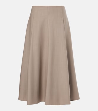 Wool midi skirt | Brunello Cucinelli