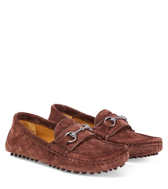 GG Horsebit suede loafers | Gucci Kids
