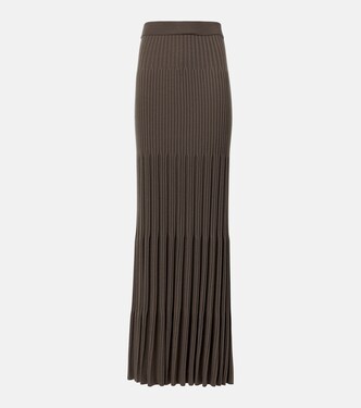 Merino ribbed-knit wool maxi skirt | Joseph