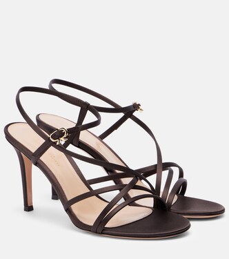Strappy 85 satin sandals | Gianvito Rossi