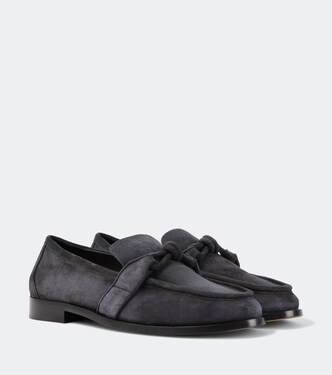 Astaire Knot suede loafers | Bottega Veneta