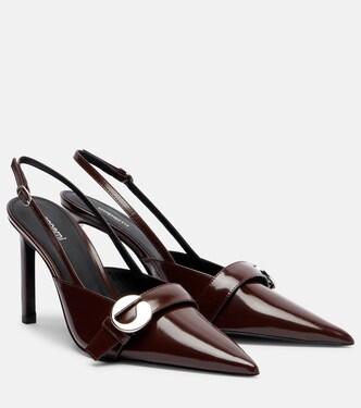 Belt Stiletto leather slingback pumps | Coperni