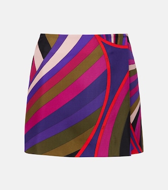 Iride silk wrap skirt | Pucci