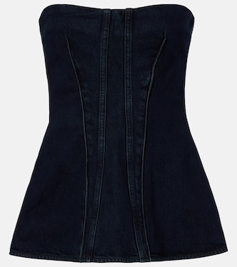 Bustier-Top Lara aus Denim | Agolde