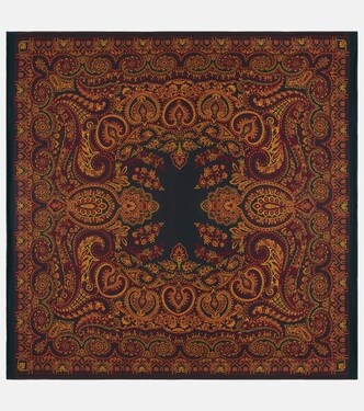 Paisley wool and silk-blend throw | Etro