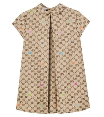 GG cotton-blend dress | Gucci Kids
